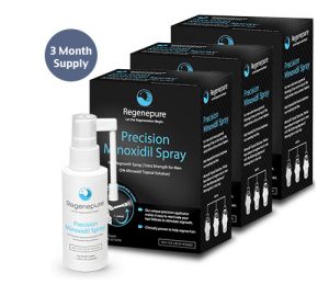 Regenepure Precision For Men 5% Minoxidil Spray Hair loss & Regrowth Treatment - 3 Month Supply