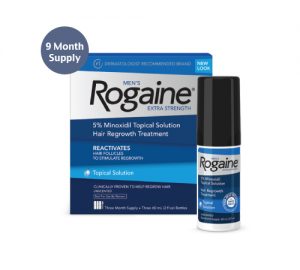 Rogaine Topical 5% Solution for Men, 9 Month Supply(9 60mL Bottles)