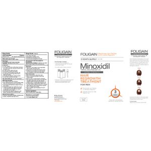 FOLIGAIN MINOXIDIL 5% HAIR REGROWTH TREATMENT for Men (6 fl oz) 180ml 3 Month Supply - Image 2