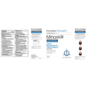 FOLIGAIN MINOXIDIL 5% HAIR REGROWTH TREATMENT For Men Gentle Formula (Low Alcohol) (6 fl oz) 180ml 3 Month Supply - Image 2
