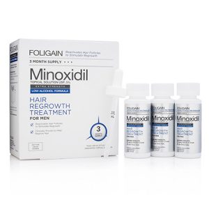 FOLIGAIN MINOXIDIL 5% HAIR REGROWTH TREATMENT For Men Gentle Formula (Low Alcohol) (6 fl oz) 180ml 3 Month Supply - Image 1